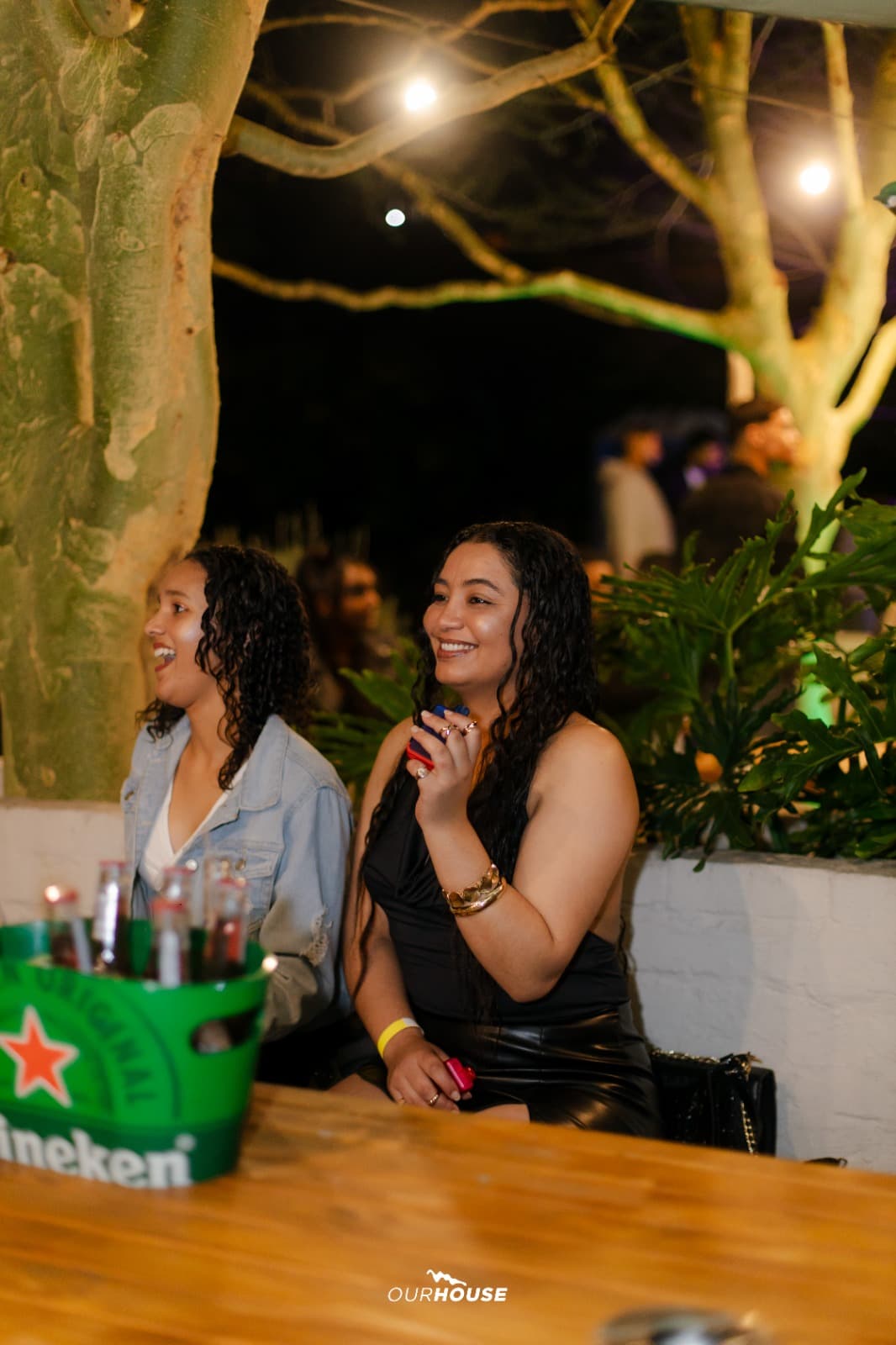 Outdoor lounge and shisha area