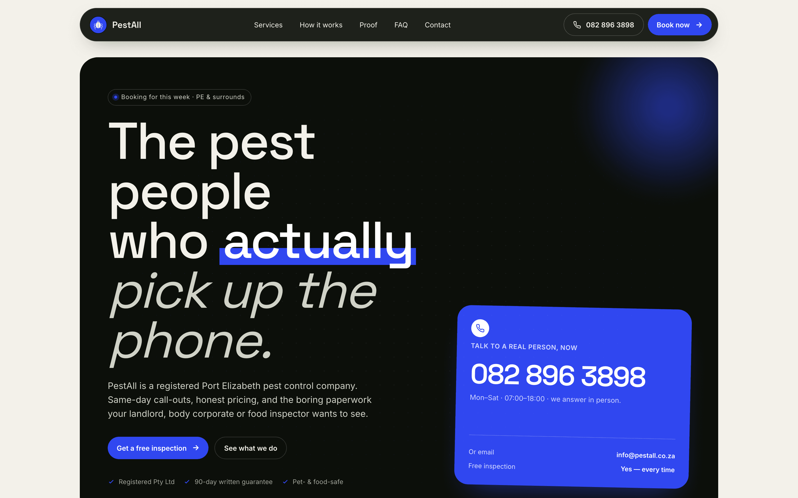 Mockup 2 — friendly yard direction